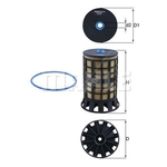 Mahle Fuel Filter Element (KX 606D) 