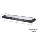 MAHLE Standard Pollen Cabin Air Filter - LA862/S (LA 862/S)  - Genuine Part