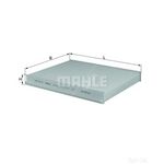 Mahle Pollen Air Filter (Cabin Filter) LA153 (Citroen Xsara Picasso)