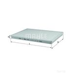 Mahle Pollen Air Filter (Cabin Filter) LA50/1 (Leyland - Daf)