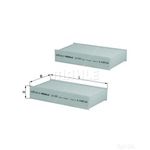 MAHLE Standard Pollen Cabin Air Filter - LA873/S (LA 873/S)  - Genuine Part