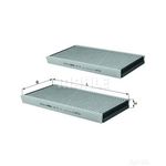 Mahle Pollen Air Filter (Cabin Filter) - Carbon Activated LAK173/S (BMW 7 Series)