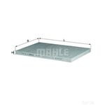 Mahle Pollen Air Filter (Cabin Filter) - Carbon Activated LAK36 (Vauxhall)