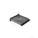 Mahle Pollen Air Filter (Cabin Filter) - Carbon Activated LAK485 (Mitsubishi Grandis, Lancer)