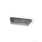 Mahle Pollen Air Filter (Cabin Filter) - Carbon Activated LAK57 (Peugeot 206)