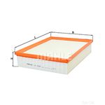 Mahle Air Filter Insert (LX4244)