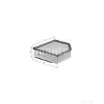 Mahle Air Filter Insert (LX1289/1) For Volvo