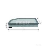 Mahle Air Filter Insert (LX1591/2) For Volvo