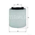 MAHLE Air Filter - LX2831 (LX 2831) - Genuine Part - AUDI, SEAT, SKODA, VW
