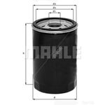 Mahle Oil Filter OC323 (Jaguar XK Range)