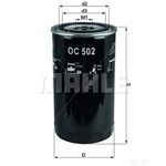 Mahle Oil Filter OC502 (Daf, Iveco-Ford Trucks)