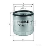 MAHLE Motorbike Oil Filter OC91D for BMW Motorcycles