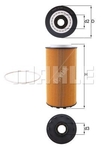 Mahle Oil Filter Element (OX1293D) Fits: DAF