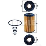 Mahle Eco Oil Filter Insert - OX 153/7D / OX153/7D