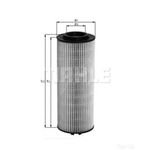 Mahle Oil Filter OX168D (Mercedes Actros)