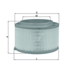 Mahle Air Filter Insert (LX3458)