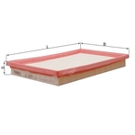 Mahle Air Filter Insert (LX3475)