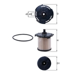 Fuel Filter Element - MAHLE KX 387D