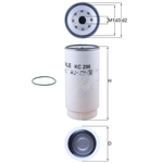 Spin-On Oil Fuel Filter - MAHLE KC 296D - HD