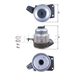 Mahle In-Line Fuel Filter - KL 829D / KL829D