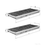 Mahle Pollen Cabin Air Filter - LAK1157/S - Fits Citroen, Peugeot