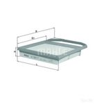 Mahle Air Filter Insert (LX2841/7) For Mercedes