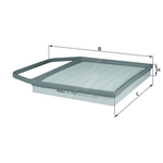 Mahle Air Filter Insert (LX1564) For BMW