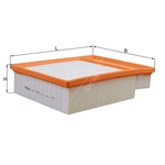 Mahle Air Filter Insert (LX1019)