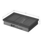 Mahle Air Filter Insert (LX1053) For BMW