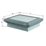 Mahle Air Filter Insert (LX1061) For Suzuki