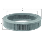 Mahle Air Filter Insert (LX108)