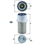 Mahle Air Filter Insert (LX13)