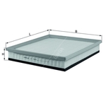 Mahle Air Filter Insert (LX1583)