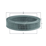 Mahle Air Filter Insert (LX160)