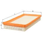 Mahle Air Filter Insert (LX1625)