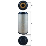 Mahle Air Filter Insert (LX1687)