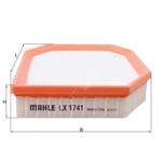 Mahle Air Filter Insert (LX1741) For BMW