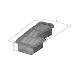 Mahle Air Filter Insert (LX1936)