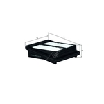 Mahle Air Filter Insert (LX1949) For Honda