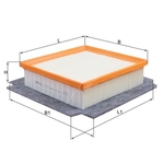 Mahle Air Filter Insert (LX1982)