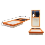 Mahle Air Filter Insert (LX2010)