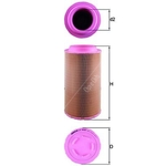 Mahle Air Filter Insert (LX2020)