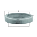 Mahle Air Filter Insert (LX209)