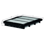 Mahle Air Filter Insert (LX2679)