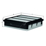 Mahle Air Filter Insert (LX2834)