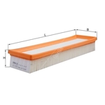 Mahle Air Filter Insert (LX3245)