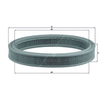Mahle Air Filter Insert (LX332)