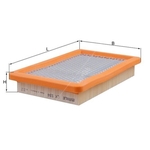 Mahle Air Filter Insert (LX534) For Mazda