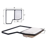 Mahle Air Filter (LX5859) Fits: Suzuki