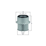 Mahle Air Filter Insert (LX673) For Mitsubishi